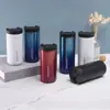 Taza Recta de Café para Mujeres, Taza de Viaje Elegante para Estudiantes y Parejas, Termo de Acero Inoxidable Portátil para Café