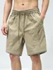 Shorts de Cuadros Patchwork de Moda para Hombre, Estilo Veraniego de Dos Piezas, Cintura Elástica, Corte Holgado Casual, Cortos Casuales para Hombre de Cinco Puntos Finos