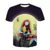 Comercio exterior transfronterizo verano 2022 nuevo Halloween digital impresión 3D camiseta de manga corta para niños venta directa de fábrica
