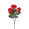 Buquê de flores artificiais multi-cabeça transfronteiriço para cerimônia de casamento, decoração de auditório, arranjo floral de arco, mesa, showroom e vitrine flores artificiais