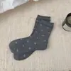 Calcetines de algodón de Xinjiang para mujer con estampado de copo de nieve y encaje, calcetines sin costuras de media pantorrilla, estilo primavera y otoño, calcetines apilables simples y versátiles estilo japonés