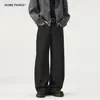 Jeans para Hombre de Color Liso Básico Transfronterizos, Pantalones Anchos Rectos Holgados Estilo Americano, Pantalones Largos con Caída High Street para Tallas Grandes