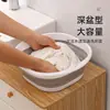 Lavabo Plegable para el Hogar, Cubeta Portátil para Baño, Dormitorio, Lavandería, Fácil de Guardar, Cubeta de Plástico Multifuncional