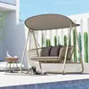 Fábrica de Muebles Fuente Metal Inteligente Eléctrico Exterior Patio Columpio para Uso Doméstico y Comercial Jardín Envío Gratis Cesta Colgante Venta Directa
