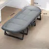 Cama plegable para siesta de oficina de pana, sillón reclinable para siesta, cama simple portátil para acompañante de hospital de uso doméstico, cama de camping