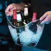 Cubo de Hielo de Plástico Yuanbao, Engrosado y Transparente como Material, para Restaurantes, Bares, KTV, Cubo para Cerveza, Cubo de Hielo para el Hogar, Cubo para Enfriar Champagne