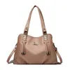 Comercio Exterior 2026 Nuevo Bolso de Mano de Cuero Suave Bolso Bandolera para Hombro Bolso para Mamá Bolso de Alta Moda para Mujer
