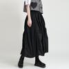 Falda Estilo Yamamoto Estilo Oscuro Mujer 2025 Verano Suelta Cintura Alta Diseño Midi Nicho Falda Línea A