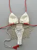 2026 Venta Caliente Transfronteriza Europeo y Americano Bloque de Color Lunares Tirante Halter Sexy Estilo Nuevo Traje de Baño Bikini de Dos Piezas para Mujer