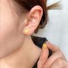 Nuevos aretes pequeños de acero de titanio de la suerte para mujer, de lujo ligero, combinan con todo, no se decoloran, hipoalergénicos, aretes de rosca anticaída