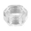 Tapa de plástico hexagonal transparente para tuerca de PC, tapa aislante externa hexagonal para tornillo de plástico m2m2.5m3m4m5m6m8m10