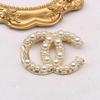 Broche de Perlas Xiaoxiangfeng para Mujer de Alta Gama 2022 Nuevo Diseño Sensación Nicho Traje Abrigo Doble c Pin Corsage