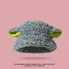 Chapéu de Orelha de Cordeiro para Mulheres, Chapéu de Pescador Estilo Coreano de Lã de Cordeiro para o Inverno, Chapéu Bucket Quente de Lã de Cordeiro