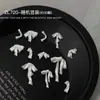 Accesorios para Uñas Acabado Satín Producto Terminado Moño Blanco Perlado Suave Esculpido Corbata de Moño Satín Decoraciones Mixtas 3D para Uñas