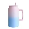 Nueva Taza de Acero Inoxidable al Vacío de Doble Capa de Gran Capacidad Transfronteriza para Bebidas Grandes (50 oz) con Asa para Coche
