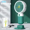 Novo Mini Ventilador Portátil de Mão, Suporte de Mesa Portátil, Ventilador de Carregamento USB, Presente para Estudante Atacado