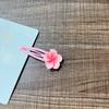 Grampo de cabelo de flor colorida BB, grampo de cabelo de flor de cerejeira doce, novo, primavera, cor de doce, grampo de cabelo de menina, fofo, rosa, infantil, quebrado