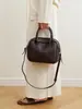 Bolso cuadrado pequeño Ae de cuero de plena flor único, bolso Boston para el antebrazo simple y versátil, bolso de hombro minimalista de cuero genuino para mujer