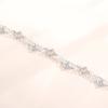 Pulsera de plata de ley 925 con trébol de cuatro hojas para mujer, Xasen, doble capa, ligera, de lujo, sencilla, joyería de mano, regalo de San Valentín Tanabata