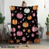Bestseller transfronterizo de Amazon: Manta de franela con estampados de alce, bruja y calabaza para doble festividad, sofá, fiesta de Navidad
