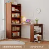 Escritorio de Computadora con Estantería Integrada para Apartamentos de Alquiler, Escritorio Sencillo para Dormitorio, Escritorio de Escritura y Estudio para Estudiantes, Escritorio de Rincón para el Hogar