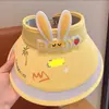 Sombrero para Niña Sombrero de Sol de Verano para Niña Sombrero de Abanico para Bebé Sombrero de Sol para Niña Sombrero de Sol con Parte Superior Abierta Sombrero de Sol con Ala Ancha