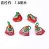 Festival del Bote del Dragón Aleación Sonriente Verde Pequeño Zongzi Pequeño Caqui Colgante Hecho a Mano Material de Bricolaje Pulsera de Cuerda Colorida Accesorios