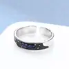 Anillos Ajustables Vintage para Pareja con Temática de Ballenas y Resina, Par de Anillos al por Mayor con Diseño de Océano y Ballena