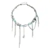 Collar de Ganchillo con Cuentas de Forma Especial de Empalme de Moda Transfronteriza Europea y Americana Sexy Sexy Fotografía Callejera Collar Corto