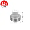 Tapón externo roscado de acero inoxidable 304/316L, tapón de cuatro esquinas, tapón ciego, tapa externa roscada para fontanería, conector, tapón de extremo, 1/2 pulgada