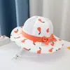 Chapéu infantil Verão Fino Respirável Guarda-sol Chapéu de pescador Aba grande Protetor solar ajustável Malha Chapéu para bebês meninos e meninas