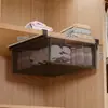 Cesta organizadora retrátil para meias, caixa de armazenamento, caixa para roupas íntimas, prateleira inferior para guarda-roupa, cesta suspensa para gaveta