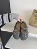 Sapatos Femininos 2026 Outono/Inverno Novo Estilo Mary Janes Retrô Francês com Pelo e Aumento Oculto de Altura