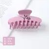 Pinza de Garra Mate con Estampado de Rosas Accesorio Sencillo Versátil para el Cabello Pinza de Tiburón Escarchada Pinza para el Cabello Parte Trasera de la Cabeza Moño Pinza de Tiburón