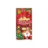 Tecido de fundo de Natal para comércio exterior da Amazon transfronteiriço para decoração de porta, montagem de festa e cobertura de porta tipo bandeira de meia-lua