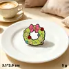 Broches de la serie navideña más vendida transfronteriza, campanas de árbol de Navidad, insignias de dibujos animados, lindos regalos para estudiantes, accesorios para la ropa