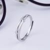 Anillo de pareja S925 estrella con piedra lunar plata esterlina par abierto ajustable anillo para hombre y mujer letras nicho