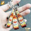 Nuevo en stock, llavero de metal con colgante creativo, abridor de botellas de cerveza multifuncional, se puede personalizar.