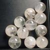 Copos de Nieve Polvo Fantasma Perlas de Cristal Hecho a Mano DIY Accesorios de Perlas Redondas Pulsera de Perlas Individual Tejido Múltiples Gemas