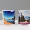 Taza revestida de color blanco con impresión por transferencia térmica, taza blanca de cerámica de 11 oz, taza de sublimación con impresión por transferencia térmica, taza de cerámica que cambia de color