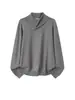 Suéter de punto de cuello alto irregular, capa base para hombre, jersey, top de punto casual, adecuado para el trabajo o el uso diario, top de otoño e invierno