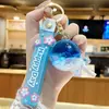Llavero de Botella de Arena Movediza Hada Delfín, Colgante Exquisito y Lindo de Botella a la Deriva para Coche, Decoración de Mochila, Pequeño Regalo