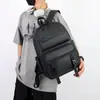 Mochila Nueva para Hombre, Simple con Múltiples Bolsillos, Gran Capacidad, para Ir al Trabajo, Diseño de Hebilla, Mochila Repelente al Agua para Computadora