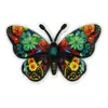 Pingentes coloridos de borboleta em borracha macia de PVC com impressão UV, acessórios decorativos personalizados para sapatos em pintura a óleo colorida