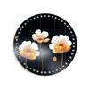 Nova 3mm perfurado dupla face impresso cristal impresso acrílico placa artesanal diy rattan cesta tecida placa inferior acessórios de hardware