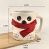 Taza de Cerámica de Dibujos Animados Coca-Cola Oso Blanco Alto Valor de Color Linda Hogar Gran Capacidad Vaso de Agua Taza de Té para Oficina