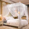 Mosquitero de nuevo diseño para el hogar de tres puertas 1.8X2 metros con soporte para cama doble estilo antiguo 1.2M individual estilo princesa