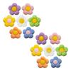 Terno sapatos de flor de sete cores sapatos com buracos acessórios fivela um conjunto de sapatos com buracos fivela de flor nicho cruz transfronteiriço explosões pvc