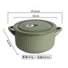 Taza Cerámica para Fideos Instantáneos con Tapa para el Hogar, Bol para Fideos de Estudiante, Bol Personal de Arroz para Dormitorio, Bol para Sopa, Horno de Microondas, Fideos Instantáneos