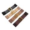 Cinturón de Piel Genuina para Mujer Ancho Decorativo para Vestido Cubierta Elástica Extensible para Cintura de Camisa de Vestir de Mujer